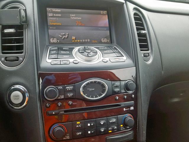 JNKAJ09F89M952189 - 2009 INFINITI EX35 BASE BLACK photo 9