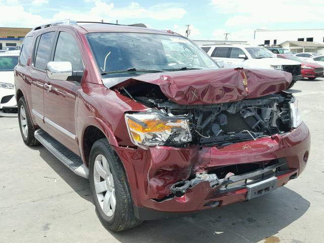 5N1BA0ND0CN605267 - 2012 NISSAN ARMADA SV MAROON photo 1