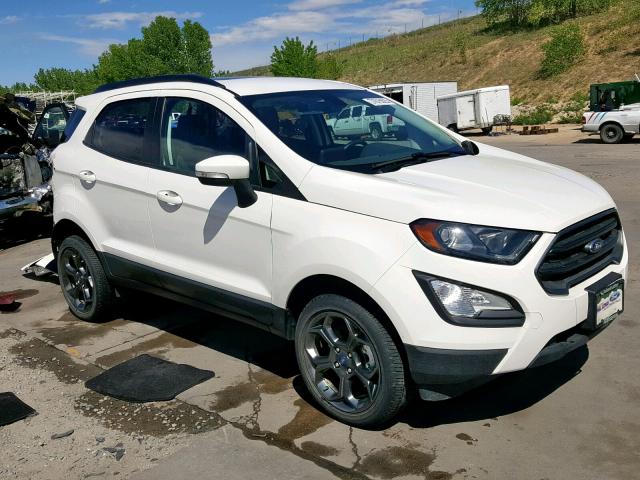 MAJ6P1CL2JC210980 - 2018 FORD ECOSPORT S WHITE photo 1