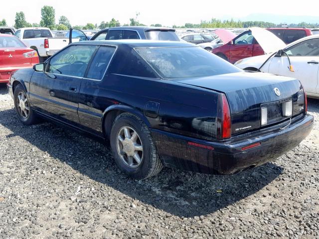 1G6ET12912B101542 - 2002 CADILLAC ELDORADO T BLACK photo 3