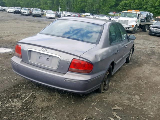 KMHWF25H65A129098 - 2005 HYUNDAI SONATA GL GRAY photo 4