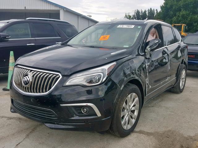 LRBFX1SA0JD008240 - 2018 BUICK ENVISION E BLACK photo 2