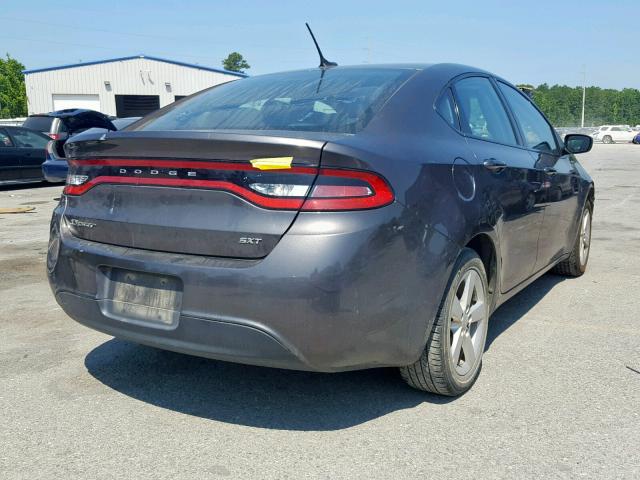 1C3CDFBB4FD199756 - 2015 DODGE DART SXT GRAY photo 4