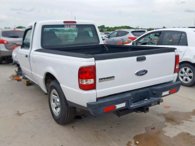 1FTYR10U27PA66858 - 2007 FORD RANGER WHITE photo 3