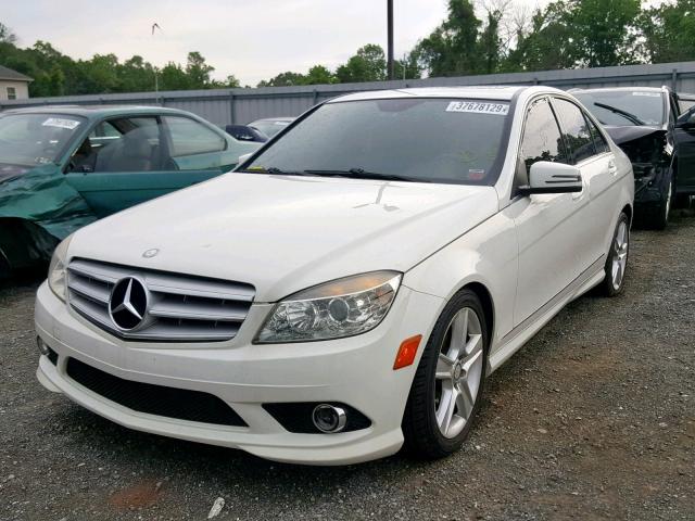 WDDGF8BB4AR107646 - 2010 MERCEDES-BENZ C 300 4MAT WHITE photo 2