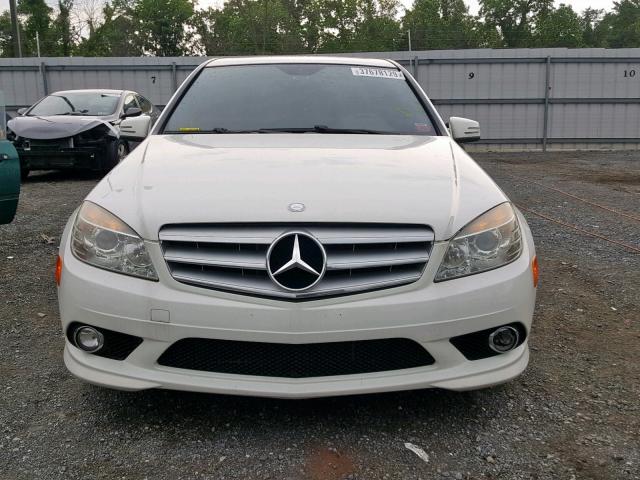 WDDGF8BB4AR107646 - 2010 MERCEDES-BENZ C 300 4MAT WHITE photo 9