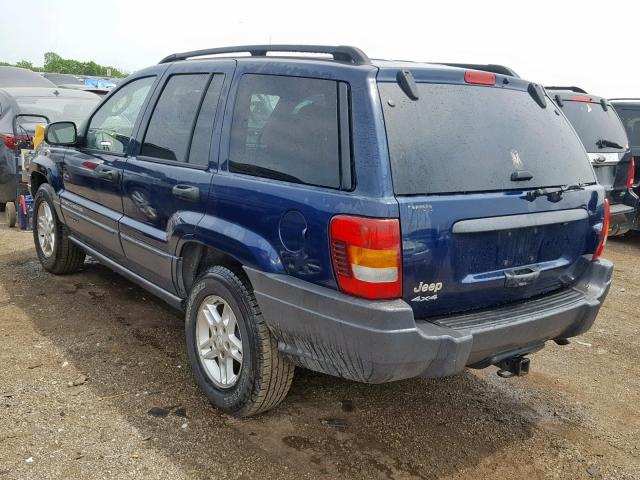 1J4GW48S13C592726 - 2003 JEEP GRAND CHER BLUE photo 3