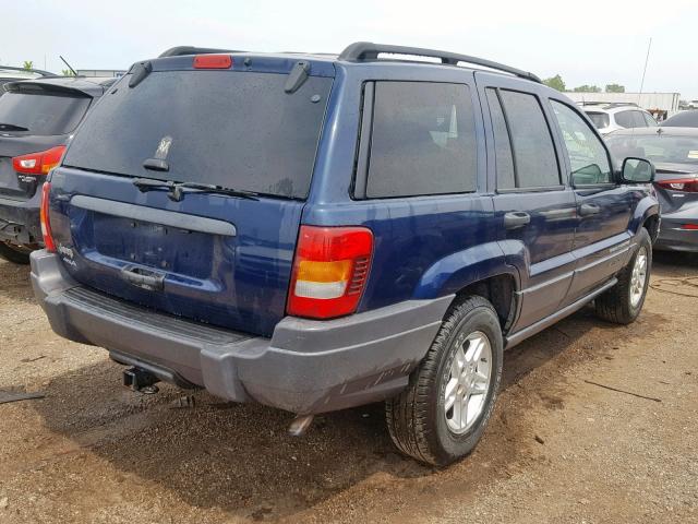 1J4GW48S13C592726 - 2003 JEEP GRAND CHER BLUE photo 4