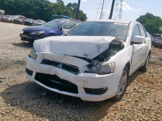 JA3AU26U38U009969 - 2008 MITSUBISHI LANCER ES WHITE photo 2