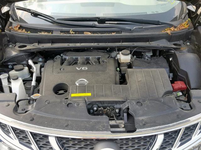 JN8AZ1FYXEW300344 - 2014 NISSAN MURANO CRO BLACK photo 7