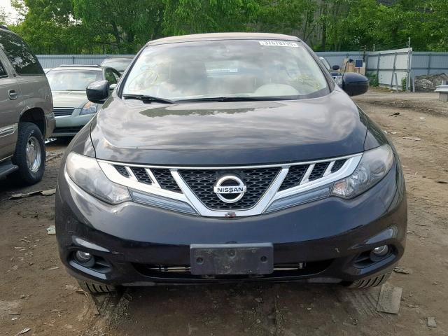 JN8AZ1FYXEW300344 - 2014 NISSAN MURANO CRO BLACK photo 9