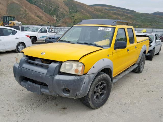 1N6ED29X12C357689 - 2002 NISSAN FRONTIER C YELLOW photo 2