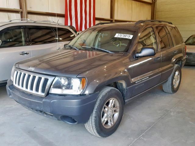 1J4GW48S04C168973 - 2004 JEEP GRAND CHER GRAY photo 2