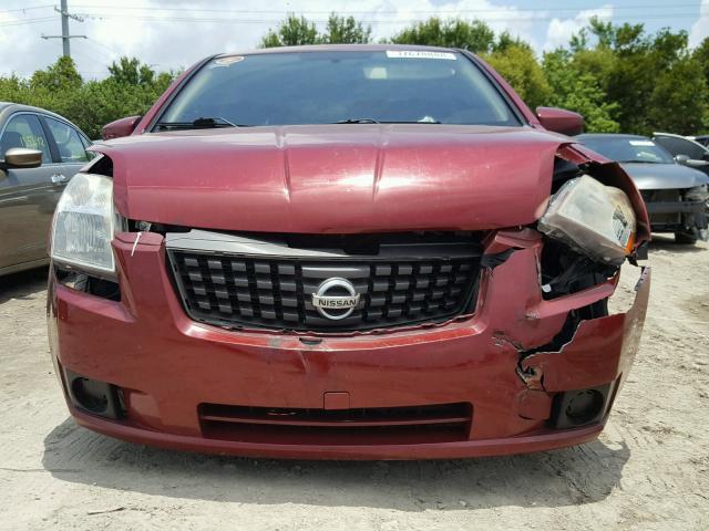 3N1AB61E57L638580 - 2007 NISSAN SENTRA 2.0 RED photo 9