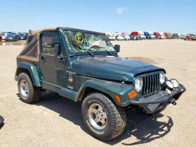 1J4FA59S6YP746877 - 2000 JEEP WRANGLER / GREEN photo 1