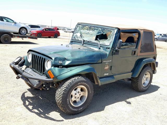 1J4FA59S6YP746877 - 2000 JEEP WRANGLER / GREEN photo 2