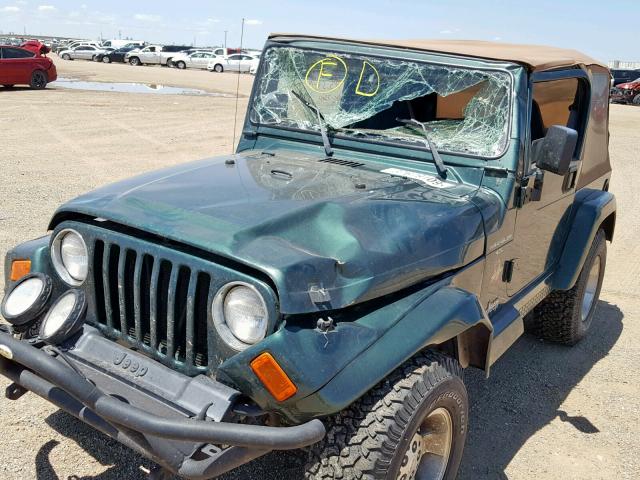 1J4FA59S6YP746877 - 2000 JEEP WRANGLER / GREEN photo 9