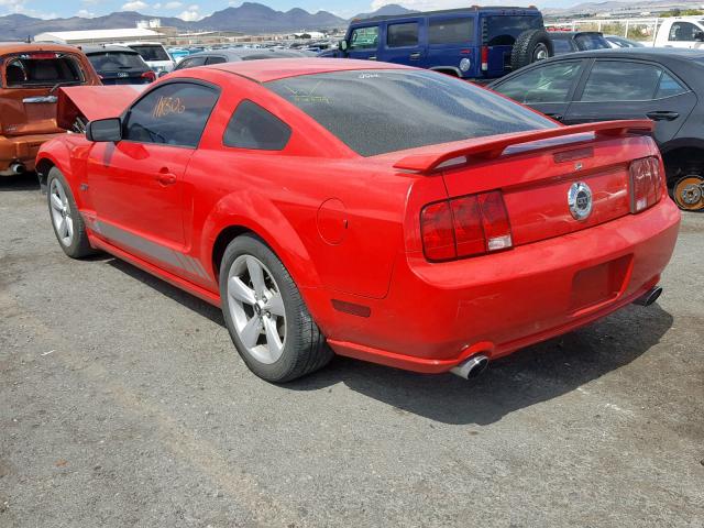 1ZVHT82H185144051 - 2008 FORD MUSTANG GT RED photo 3