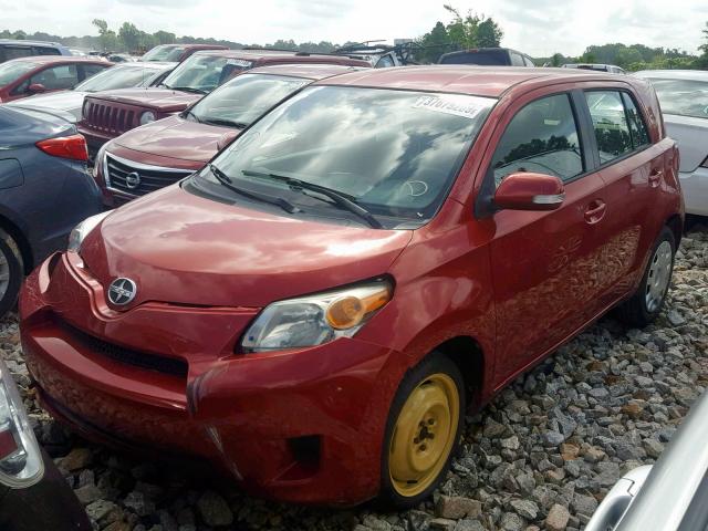 JTKKU4B49A1002595 - 2010 TOYOTA SCION XD RED photo 2