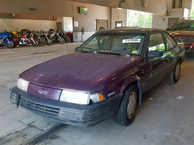 1G1JC14TXR7185578 - 1994 CHEVROLET CAVALIER R BURGUNDY photo 2