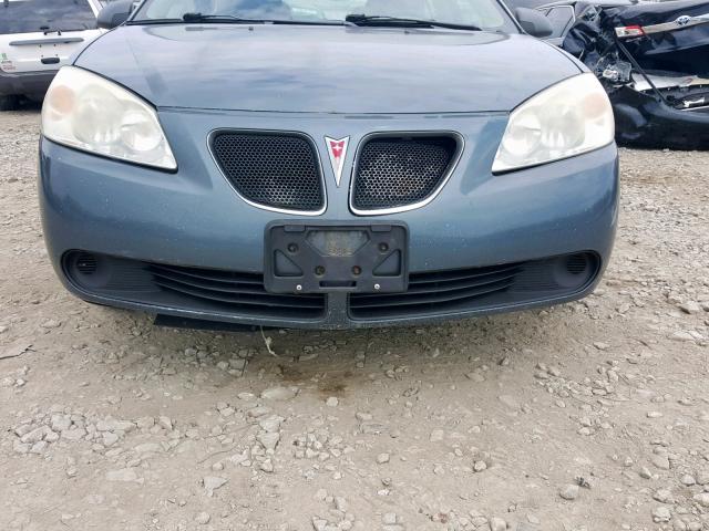 1G2ZF55B364228304 - 2006 PONTIAC G6 SE BLUE photo 9