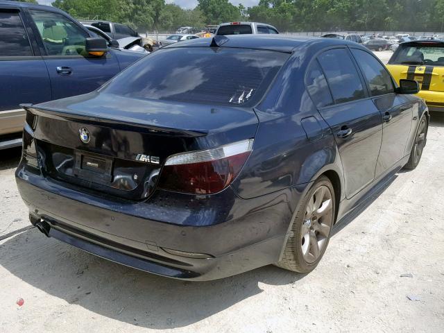 WBANB53517CP03620 - 2007 BMW 550 I BLUE photo 4