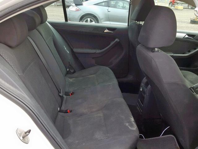 3VW2K7AJ0DM432090 - 2013 VOLKSWAGEN JETTA BASE 白色 照片 6