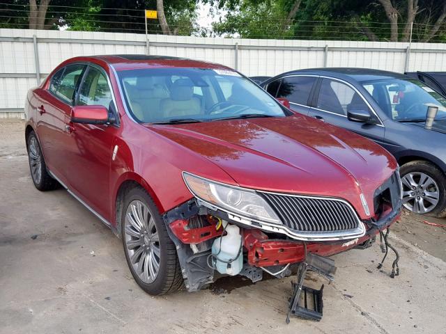 1LNHL9DK1FG605487 - 2015 LINCOLN MKS RED photo 1