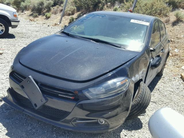 1C3CDFBB3FD119007 - 2015 DODGE DART SXT BLACK photo 2