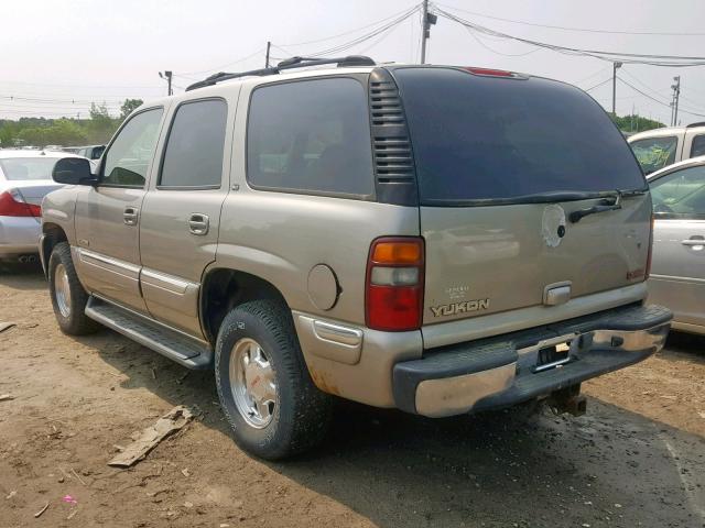 1GKEK13Z12R211632 - 2002 GMC YUKON TAN photo 3