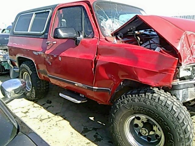 1GNEV18K4MF148245 - 1991 CHEVROLET BLAZER V10 RED photo 10