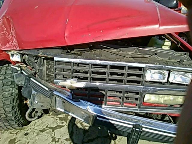 1GNEV18K4MF148245 - 1991 CHEVROLET BLAZER V10 RED photo 7