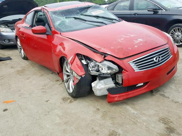 JN1CV6EK7AM104297 - 2010 INFINITI G37 BASE RED photo 1