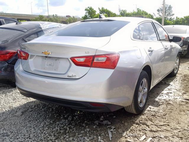 1G1ZB5ST2GF170558 - 2016 CHEVROLET MALIBU LS SILVER photo 4