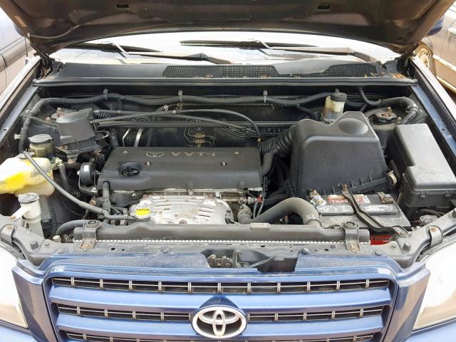 JTEGD21A020021578 - 2002 TOYOTA HIGHLANDER BLUE photo 7