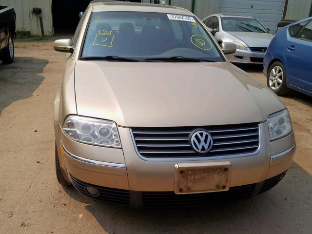 WVWPD63B41P140998 - 2001 VOLKSWAGEN PASSAT GLS TAN photo 9