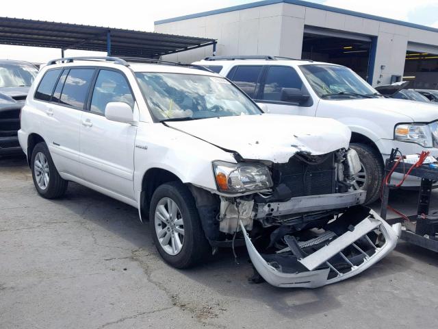 JTEEW21A460024894 - 2006 TOYOTA HIGHLANDER WHITE photo 1