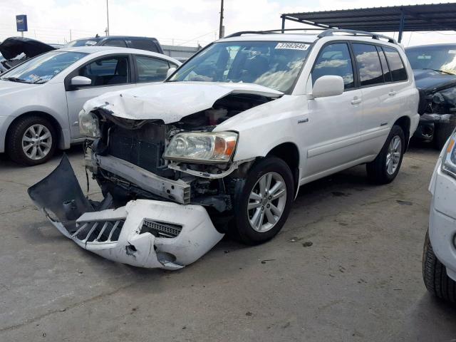 JTEEW21A460024894 - 2006 TOYOTA HIGHLANDER WHITE photo 2