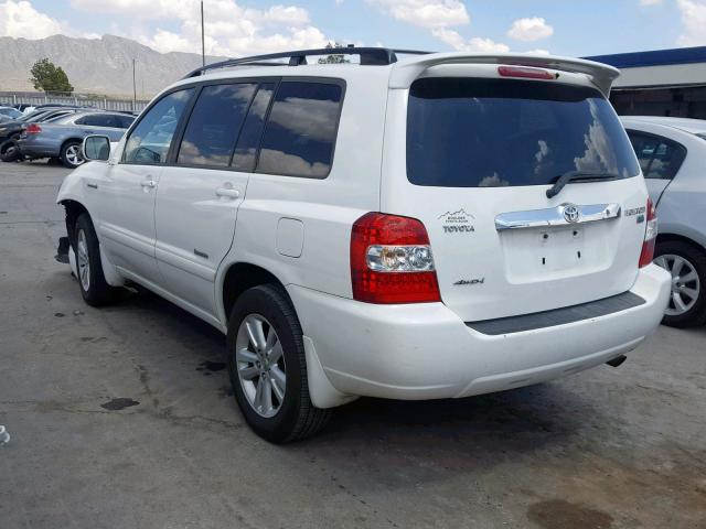 JTEEW21A460024894 - 2006 TOYOTA HIGHLANDER WHITE photo 3