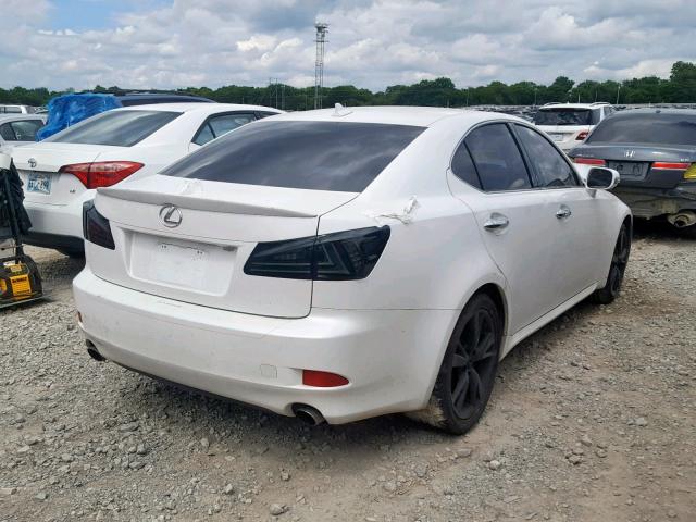 JTHBK262195106527 - 2009 LEXUS IS 250 WHITE photo 4