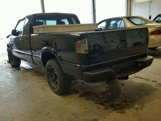 1GCCS19W0Y8160462 - 2000 CHEVROLET S TRUCK S1 BLACK photo 3