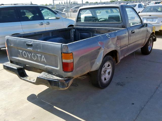 4TARN81A5PZ081366 - 1993 TOYOTA PICKUP 1/2 GRAY photo 4