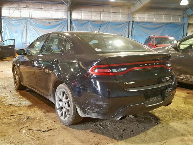 1C3CDFBB2ED878052 - 2014 DODGE DART SXT BLACK photo 3