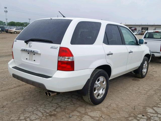 2HNYD18222H536878 - 2002 ACURA MDX WHITE photo 4