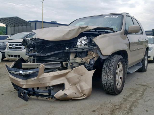 2HNYD18692H516288 - 2002 ACURA MDX TOURIN TAN photo 2