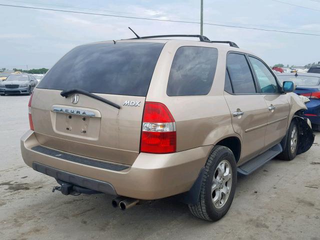 2HNYD18692H516288 - 2002 ACURA MDX TOURIN TAN photo 4