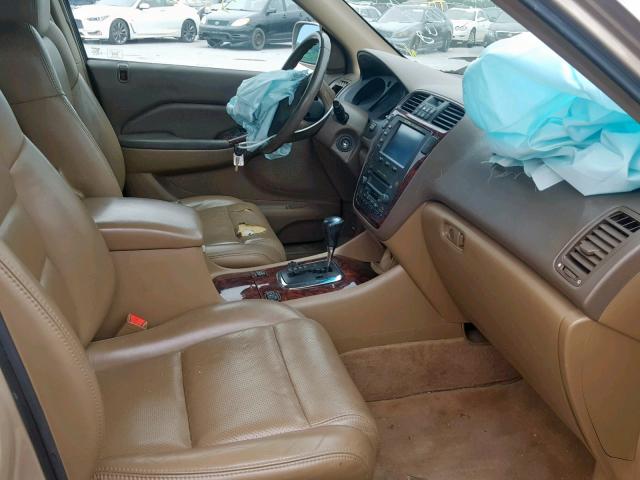 2HNYD18692H516288 - 2002 ACURA MDX TOURIN TAN photo 5