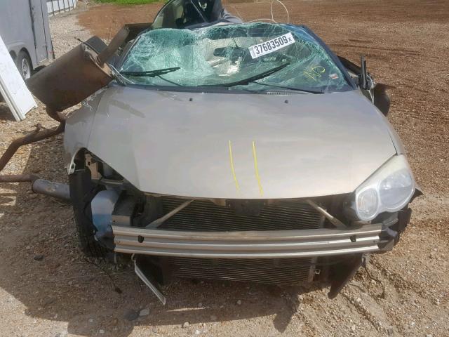 1C3EL55R94N391194 - 2004 CHRYSLER SEBRING LX GOLD photo 7