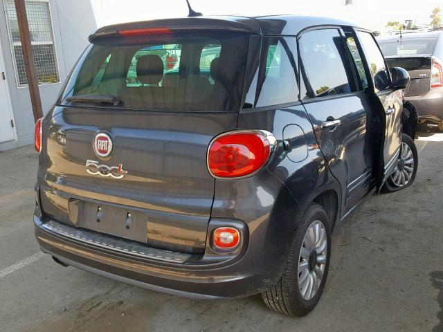 ZFBCFABH2EZ003041 - 2014 FIAT 500L EASY GRAY photo 4