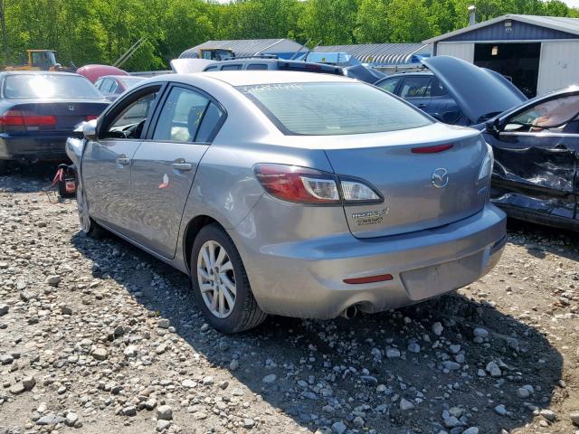 JM1BL1V88C1649872 - 2012 MAZDA 3 I GRAY photo 3